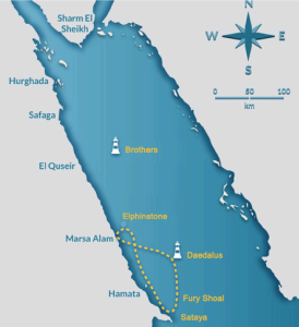 Güney Kızıldeniz Dalış Tur Rotasi